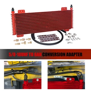 Transmission Oil Cooler Kit Low Pressure Drop 40k GVW Max 40,000 LPD47391 Red - Picture 1 of 13