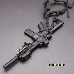1 Set 1:6 Scale Assault Rifle Waffe Gewehr für Actionfigur Körper 12" männlicher Soldat - Bild 1 von 7