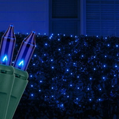 Luzes de rede de Natal para ambientes internos e externos para casa de férias luzes de malha 150 transparentes múltiplas - Imagem 1 de 4