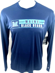 NEW University of Maine Black Bears Colosseum Athletics Blue LS Shirt Men's L - Picture 1 of 9