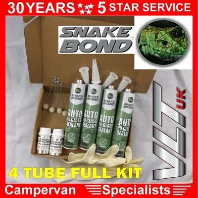 CAR VAN CAMPER WINDOW BODY ADHESIVE SIDE WINDSCREEN BONDING GLUE PU SEALANT K-4 - Image 1 of 4