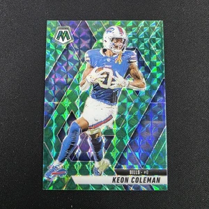 2025 Panini Mosaic - Keon Coleman #146 Green Mosaic Prizm Parallel Bills NM - Picture 1 of 2