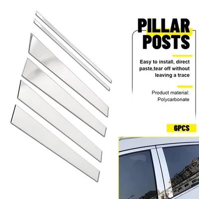 Хромированные стойки стойки для Lincoln Navigator и Ford Expedition 97-17 отделка дверей 6 шт. - Изображение 1 из 4