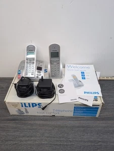 Teléfono digital y contestador automático Philips CD235 Duo - plateado - Imagen 1 de 14