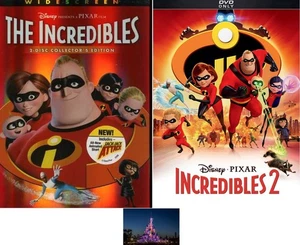 Disney Pixar The Incredibles 1 One & 2 Two DVD Set New - Picture 1 of 4