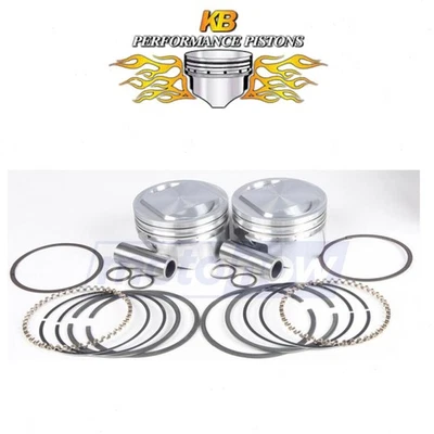 KB Cast Piston Set for 2000-2006 Harley Davidson FXST Softail Standard - wj Foto 1 de 4