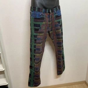 Pantalones de mezclilla rectos Billionaire Boys Club 00 S geometría colorida usados - Imagen 1 de 6