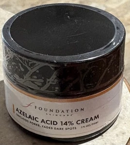 Foundation Skincare Azelaic Acid 14% Cream Unclogs Pores Fades Dark Spots 1 Oz - Picture 1 of 3