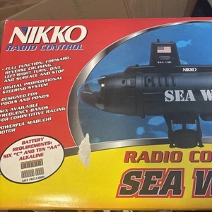 Vintage NIKKO Radio Control Sea Wolf Submarine #11501 Not Tested As Is - Picture 1 of 10