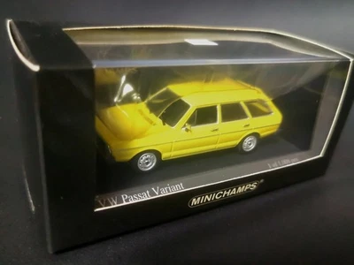 MINICHAMPS VW Volkswagen Passat Variant 1976 1/43 modellino auto giallo - Immagine 1 di 4