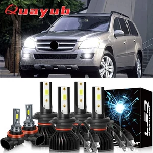 For Mercedes Benz GL450 2007-2012 E320 2008-2009 LED Headlight + Fog Light Bulbs - Picture 1 of 16