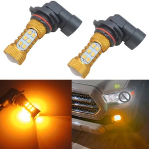 2pcs Amber Yellow 9145 9140 LED Fog Light Bulbs Fog Driving Lamp H10 9040 9045 - Picture 1 of 14