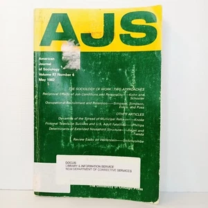 American Journal of Sociology Vol 87 No 6 May 1982. Work, Municipal Reform - Bild 1 von 7