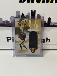 2023 gold standard football, Kenny Pickett White Gold, Jersey Patch, 62/299