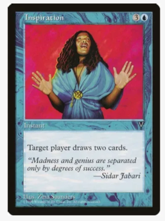 Vintage Magic the Gathering Cards Inspiration (x4) PLAYSET MtG Visions - Image 1 of 1