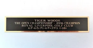 Tiger Woods 2006 The Open Champion Nameplate For A Golf Photo Plaque 1.5" X 6" - Picture 1 of 12
