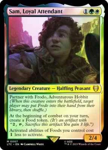 MTG ** FOIL ** Sam, Loyal Attendant - Lord of the Rings Commander FOIL - Picture 1 of 1