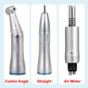 Pieza de mano dental interior agua baja velocidad contra ángulo motor de aire recto 4 orificios - Imagen 1 de 14