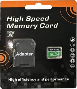 TOPESEL 64 GB Micro SD Card, MicroSDXC Memory Card Up to 85 MB/s, UHS-I, Class 1 - Picture 1 of 3