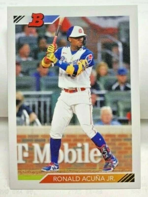 Ronald Acuna Jr. 2021 Topps Throwback Thursday 1992 Bowman Design #47 - SP /1640 - Image 1 of 2