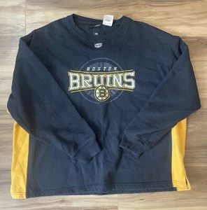 Vintage Boston Bruins Pullover Sweatshirt 2XL Old Time Hockey All Guts No Glory - Foto 1 di 16