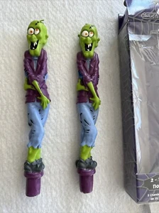 Laughing Ghouls Set of 2 Vtg Halloween 10" Taper Candles Oddity Party Decor - Picture 1 of 7