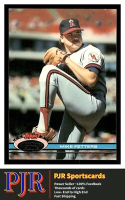 1991 Stadium Club #228 Mike Fetters California Angels Extra 35% Off 4+ - Image 1 of 2