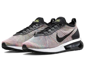 DJ6106 300 Nike Air Max Flyknit Racer Low Multi-Color Ghosh Green Black 12 Men's - Picture 1 of 6