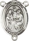 Médaille centrale du Rosaire de la Sainte Famille en argent sterling, 3/4 pouces