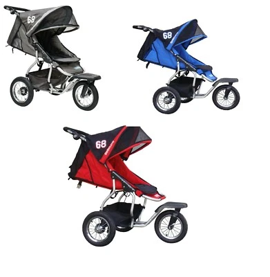 Bebelove Deluxe Single Jogging Stroller with Front Swivel Black Friday Sale - Image 1 of 4
