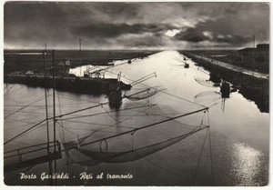 PORTO GARIBALDI - FERRARA - RETI AL TRAMONTO - VIAGG. 1963 -3090- - Picture 1 of 1