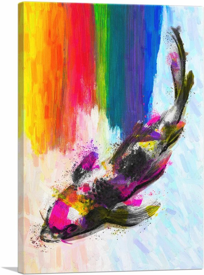 Impresión artística en lienzo ARTCANVAS Koi Carp Fish Japón Asia China Foto 1 de 4