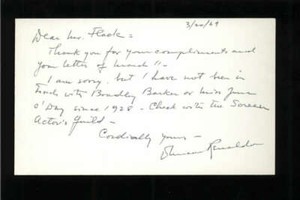 Duncan Renaldo D.1980 Actor The Cisco Kid Signed 3" x 5" Index Card ID: 17059