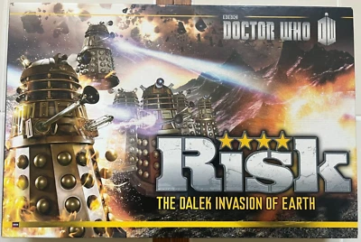 RISK Doctor Who: The Dalek Invasion of Earth Board Game -Complete w/extra Daleks - Image 1 of 3
