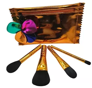 New MAC Shiny Pretty Things Face Brush Party Set Brushes & Makeup Bag Pouch Cute - Bild 1 von 10