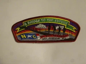 1993 Old North State Council BSA National Jamboree JSP Maroon Border - Picture 1 of 1
