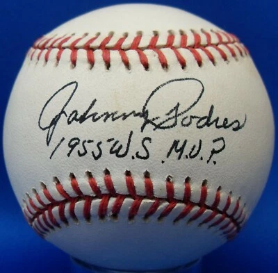 JSA Johnny Podres Autographed Signed INSCR MLB William D. White Baseball DBB 671 - Image 1 of 4