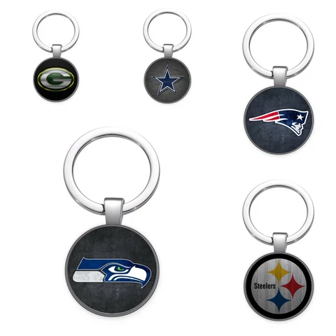 NFL American Football Teams Keychain Key Ring Key Tag Pick Your Team Cover