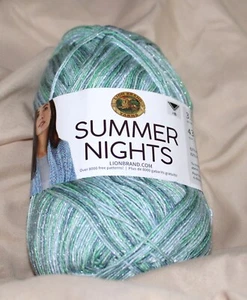 Lion Brand Summer Nights, 100g, 437yd, Super Fine #1, Treasure Island, - Picture 1 of 5