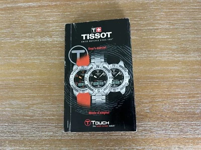 RELOJ TISSOT T-TOUCH FUNCIÓN MANUAL INSTRUCCIONES DE FUNCIONAMIENTO FOLLETO Foto 1 de 4