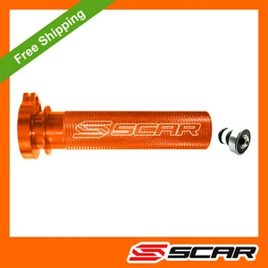 ALUMINIUM THROTTLE TUBE / BEARING KTM SXF EXCF EXC 250 350 450 00-15 ORANGE SCAR - Picture 1 of 1