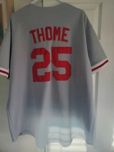 Jim Thome Philadelphia Phillies Majestic Road Jersey 2x MLB Stitched Sewn - Picture 1 of 3