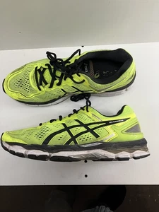 Scarpe da corsa Asics Gel Kayano 22 uomo taglia UK 9 gialle sneakers - Foto 1 di 7