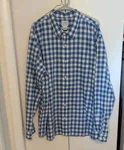 Ll Bean Wrinkle Free Traditional Fit Button Down Shirt Mens Size 3XL Blue White - Picture 1 of 8
