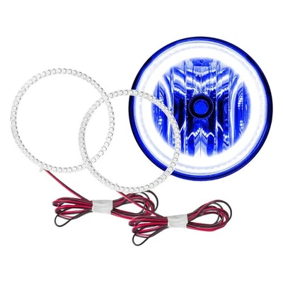 LED Fog Lights Halo Ring Lights Blue For 2008-2016 Toyota Sequoia - Imagem 1 de 4