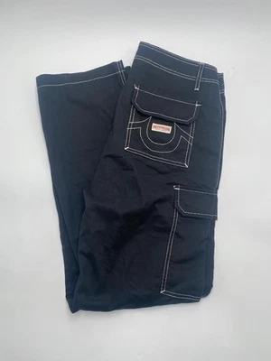 True Religion Men's Cargo Pants Size 31 Black - Image 1 of 4