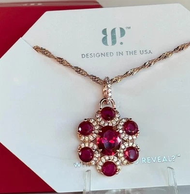 Bomb Party July 2025 "Ruby Bliss" NK48929 LC Ruby On Rose Gold - July Flower - Image 1 of 4