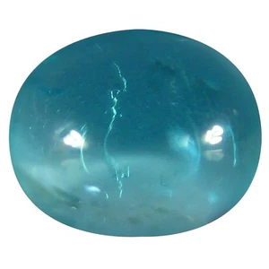 1.06 ct Oval Cabochon Shape (7 x 5 mm) Brazilian Paraiba Blue Apatite Gemstone - Picture 1 of 1
