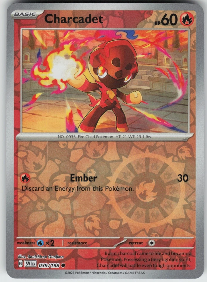 Reverse Holo Charcadet 039/198 Common SV01: Scarlet & Violet Base Set NM - Image 1 of 1