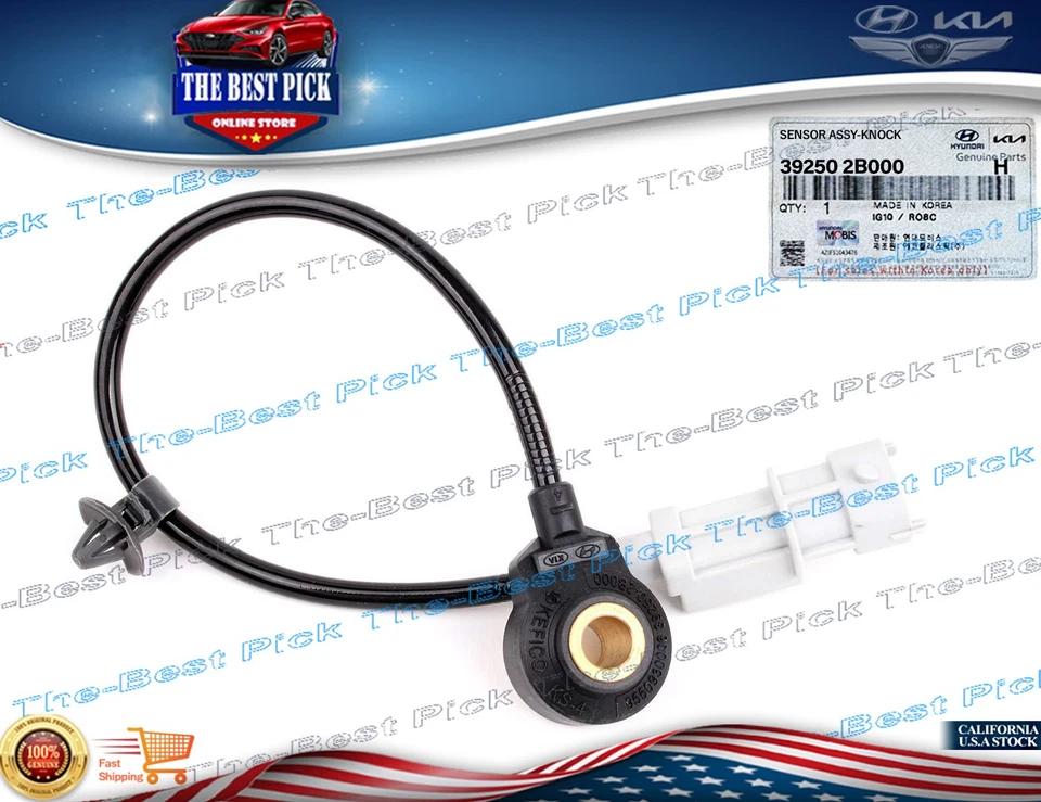 ⭐GENUINE⭐OEM Knock Sensor For 2010-2017 Hyundai Veloster Kia Rio Soul 392502B000 - Image 1 of 4